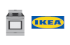 Symbolbild mit Backofen und Ikea Logo