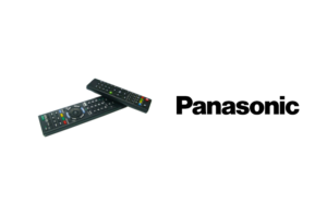 Symbolbild mit zwei Fernbedienungen und Panasonic Logo