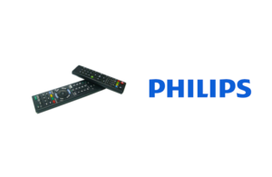 Symbolbild mit zwei Fernbedienungen und Philips Logo